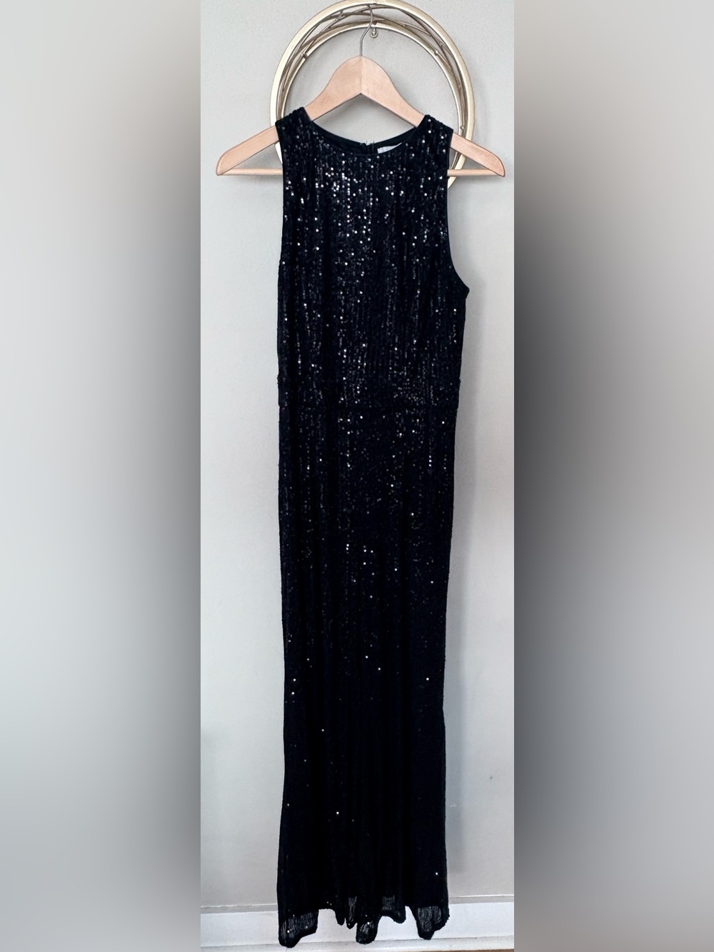 Baltic Born Black Sequin Sleeveless Jumpsuit